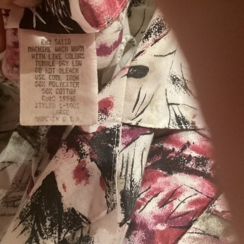 Ladies floral print blouse Size Large - Picture 4 of 4
